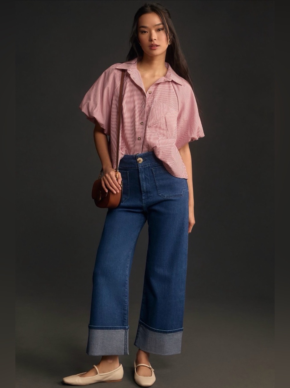 Anthropologie Collette Wide-Leg Jeans